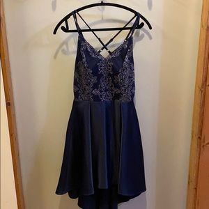 Navy Blue Homecoming Dress